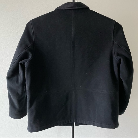 Calvin Klein Mens Large Wool Cashmere Blend Insulated Jacket Black Full Zip - Picture 2 of 6